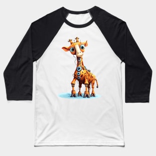 Cartoon giraffe robots. T-Shirt, Sticker. Baseball T-Shirt